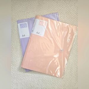 2pcs 30 pages transparent A4 folder organizer